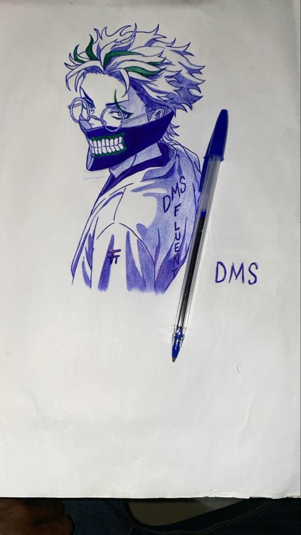 Turbo fluent - Hand-drawn artwork with pen and pencil techniques showing fluid motion